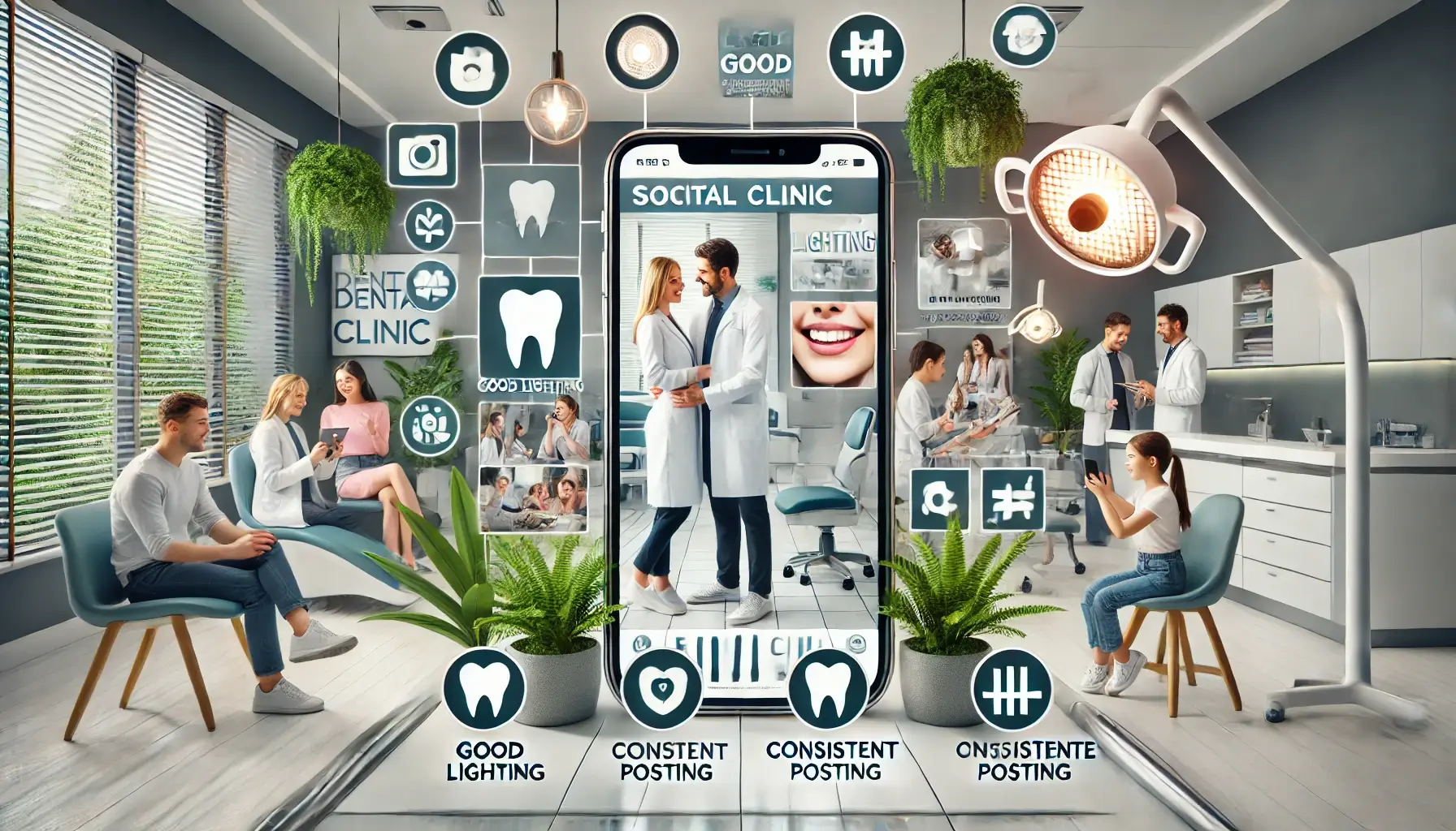 Ideias de Fotos para Destacar o Consultório Odontológico em Redes Sociais