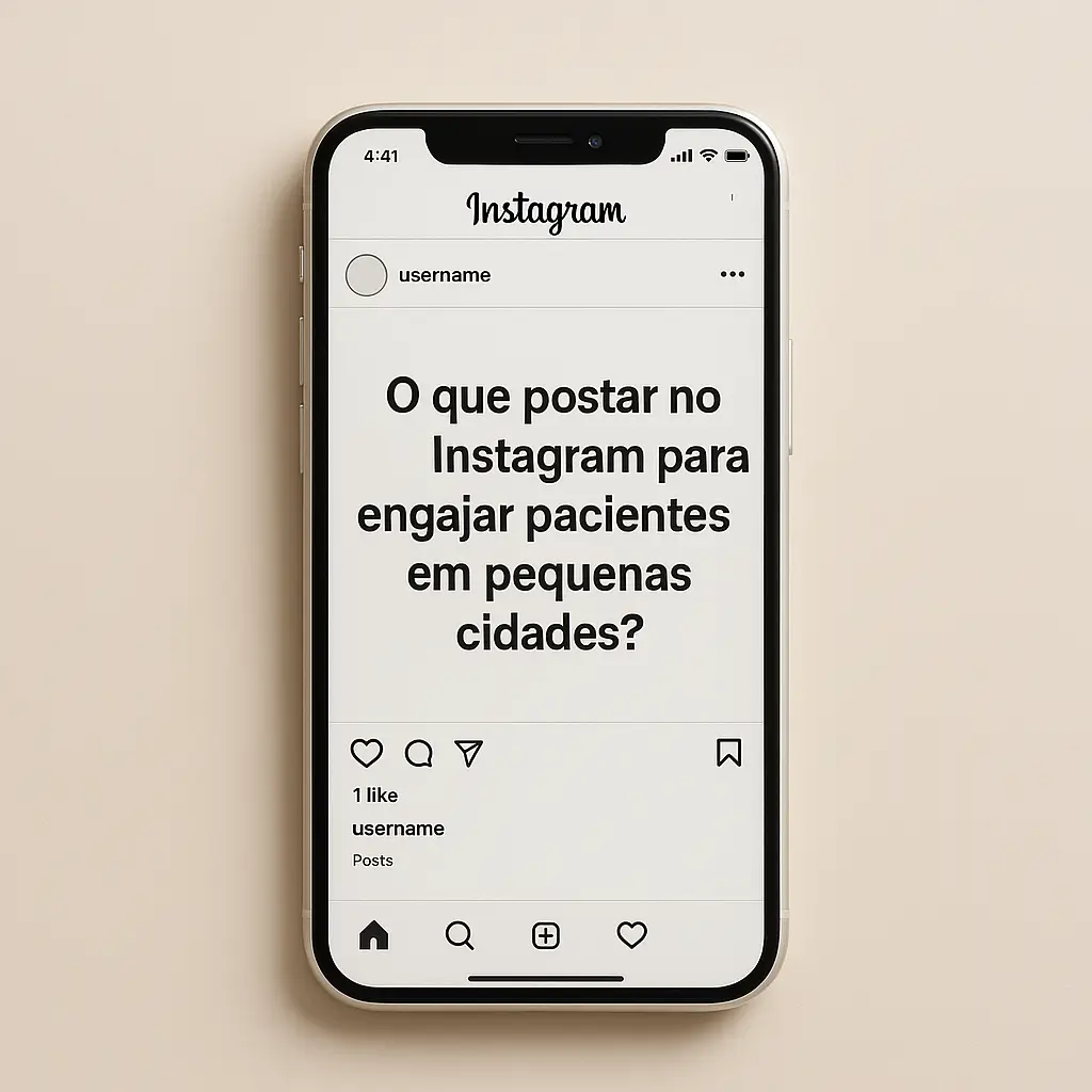Instagram para dentistas em pequenas cidades: o que postar para engajar pacientes