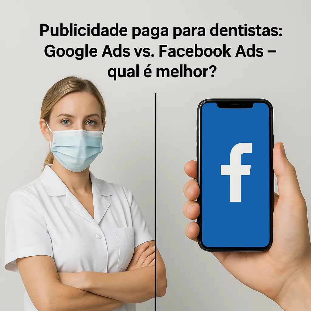 publicidade paga para dentistas: Google Ads vs Facebook Ads