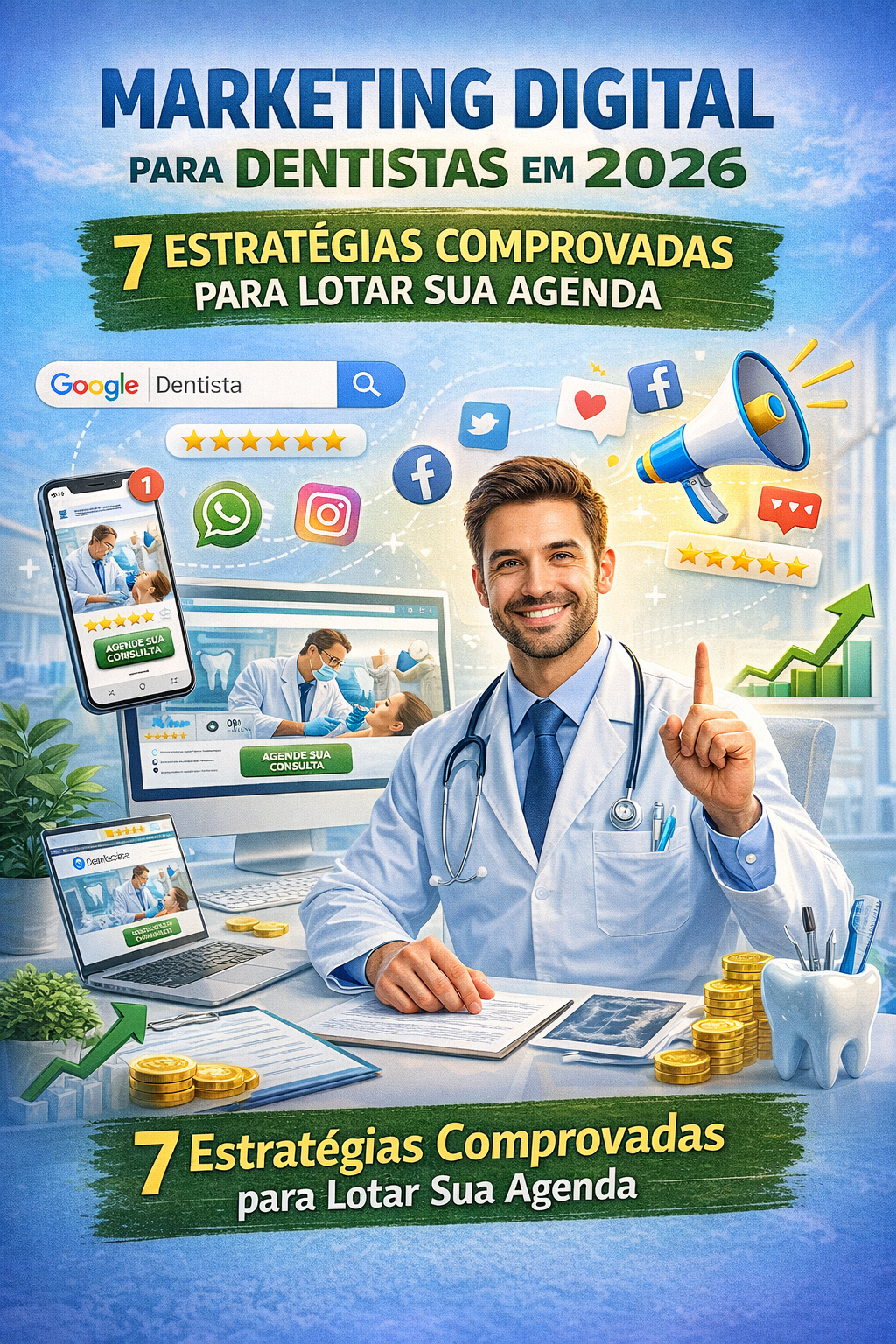 Marketing Digital para Dentistas em 2026: 7 Estratégias Comprovadas para Lotar Sua Agenda