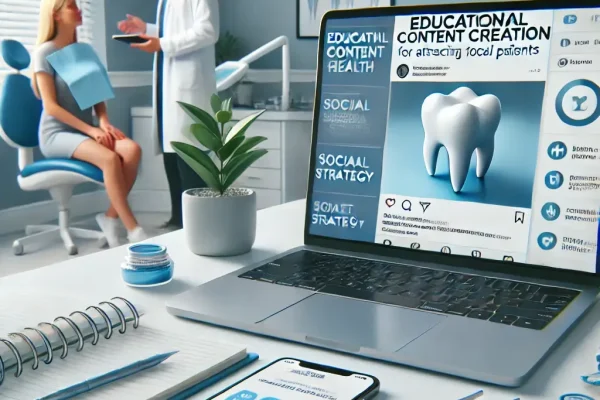 Como criar conteúdos educativos sobre saúde bucal e atrair pacientes locais
