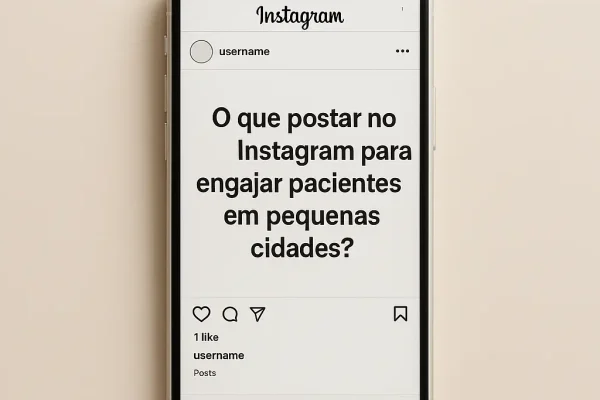 O que postar no Instagram para engajar pacientes em pequenas cidades